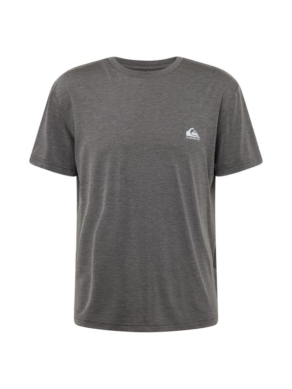 QUIKSILVER QUIKSILVER Функционална тениска 'COASTAL RUN'  графитено сиво / бяло