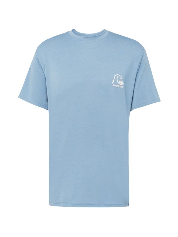 QUIKSILVER QUIKSILVER Функционална тениска 'DNA'  светлосиньо / бяло