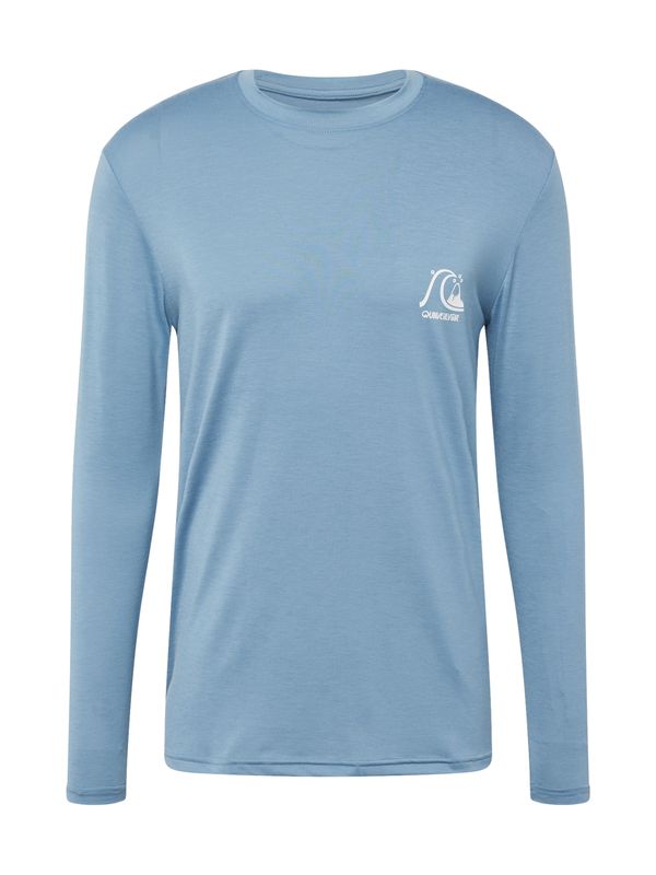 QUIKSILVER QUIKSILVER Функционална тениска  опушено синьо / бяло