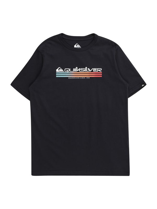 QUIKSILVER QUIKSILVER Функционална тениска 'YOUTH'  нощно синьо / светлозелено / оранжево / мръсно бяло