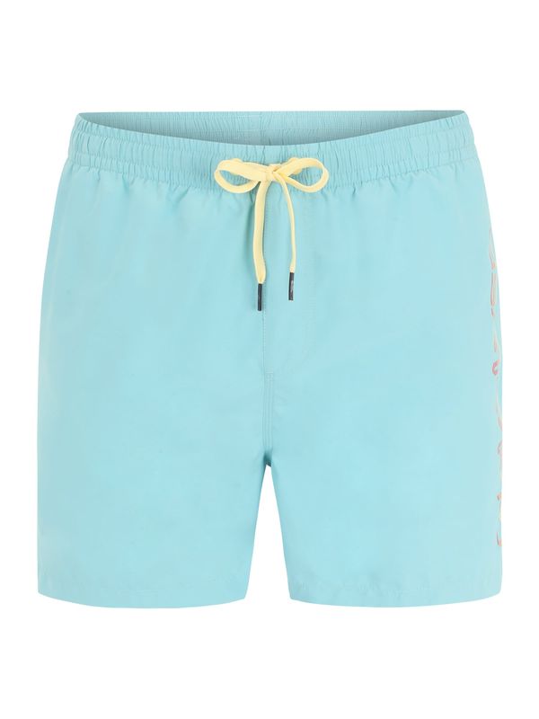 QUIKSILVER QUIKSILVER Шорти за плуване 'BEHIND WAVE'  аквамарин / пастелно жълто / оранжево / червено