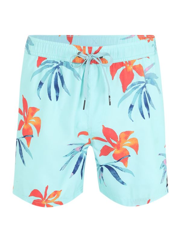 QUIKSILVER QUIKSILVER Шорти за плуване 'MIX VOLLEY 15'  синьо / светлосиньо / оранжево