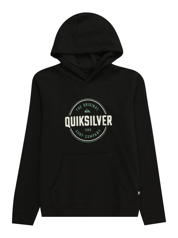 QUIKSILVER QUIKSILVER Суичър  елхово зелено / черно / бяло
