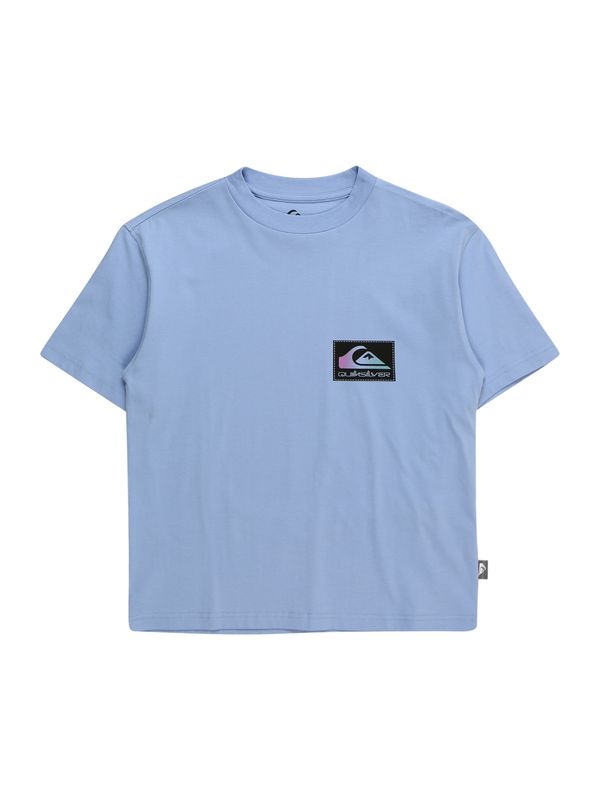 QUIKSILVER QUIKSILVER Тениска 'BACK FLASH SS YOUTH'  светлосиньо / светлорозово / черно
