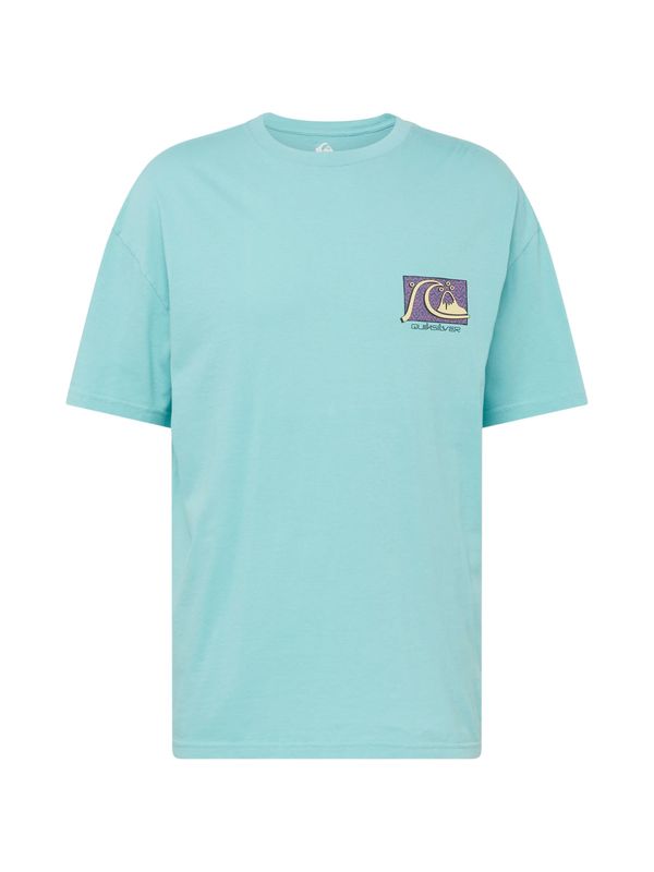 QUIKSILVER QUIKSILVER Тениска 'TAKE US BACK'  аквамарин / пастелно жълто / лилав / черно