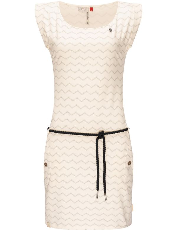 Ragwear Ragwear Лятна рокля 'Tag Chevron'  базалтово синьо / мръсно бяло