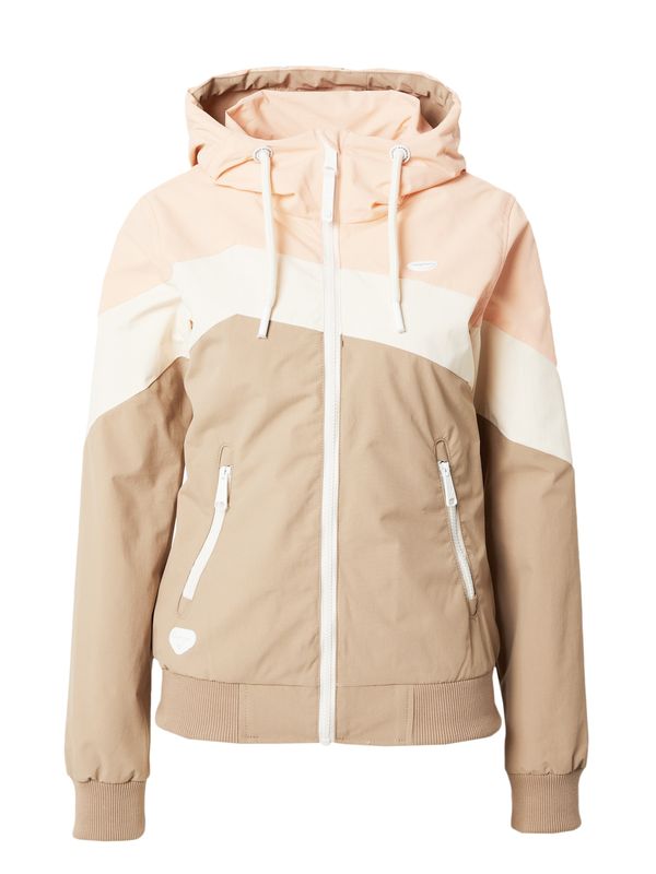 Ragwear Ragwear Преходно яке 'NUGGIE'  светлокафяво / праскова / бяло