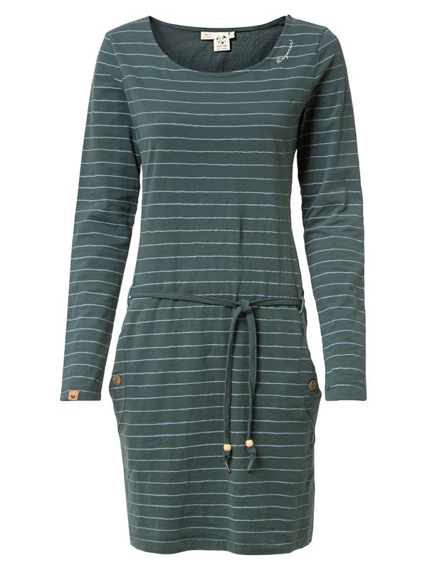 Ragwear Ragwear Рокля 'TALONA'  тъмнозелено / бяло
