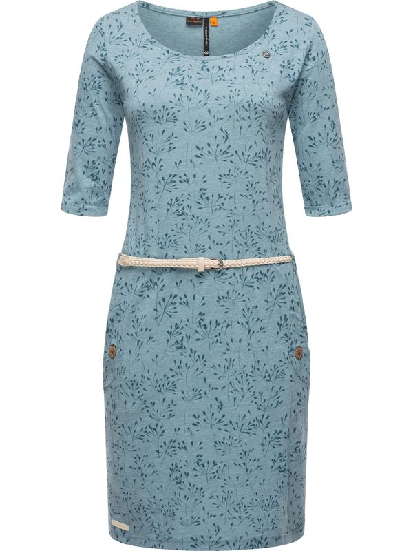 Ragwear Ragwear Рокля 'Tannya'  синьо меланж / петрол / мръсно бяло