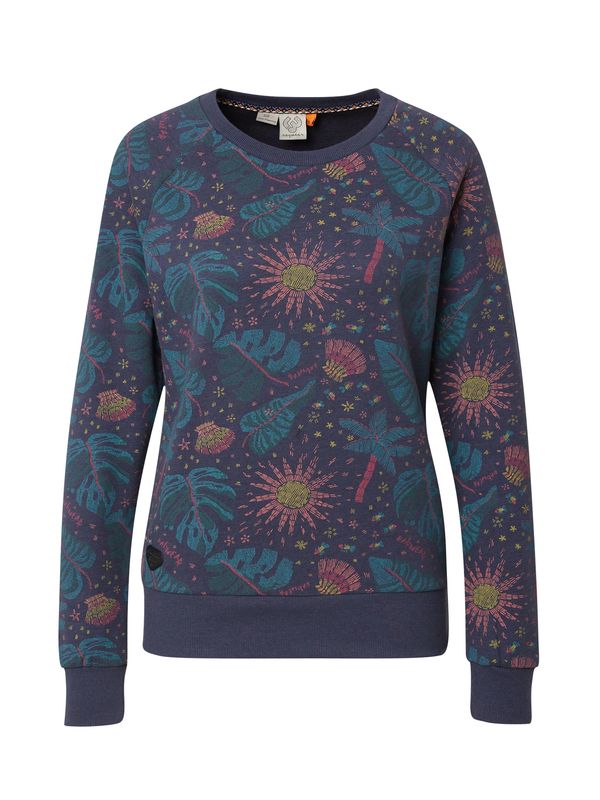 Ragwear Ragwear Суичър 'JOHANKA'  нейви синьо / циан / жълто / розово