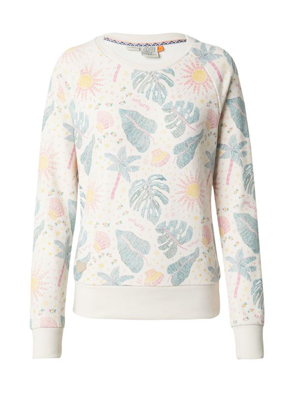 Ragwear Ragwear Суичър 'JOHANKA'  слонова кост / къри / смарагдово зелено / светлорозово