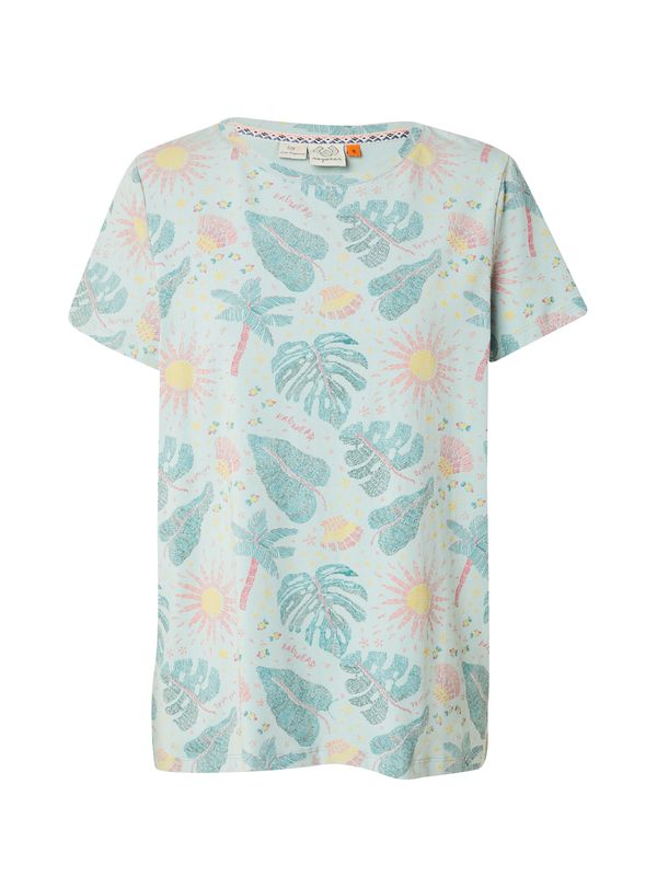 Ragwear Ragwear Тениска 'ADORI'  светлосиньо / жълто / зелено / розово