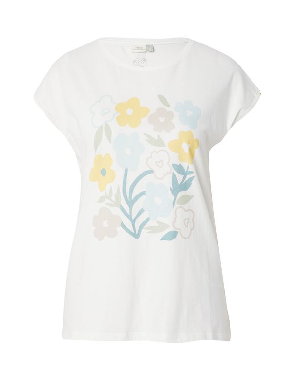 Ragwear Ragwear Тениска 'Diona'  светлосиньо / жълто / светлозелено / бяло