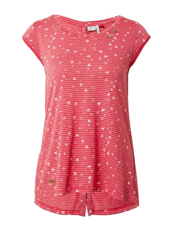 Ragwear Ragwear Тениска 'DOMINNICA'  пастелно червено / бяло