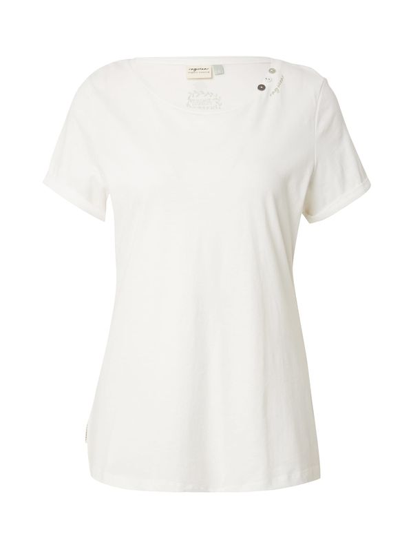 Ragwear Ragwear Тениска 'FLLORAH'  пастелно зелено / мръсно бяло