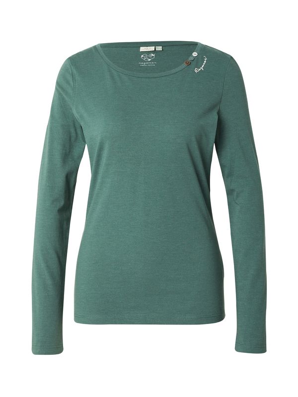 Ragwear Ragwear Тениска 'FLLORAH'  тъмнозелено / бяло