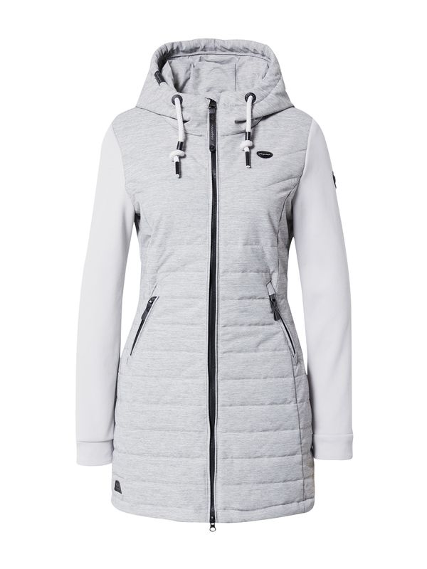 Ragwear Ragwear Зимно палто 'Lucinda'  светлосиво / сив меланж