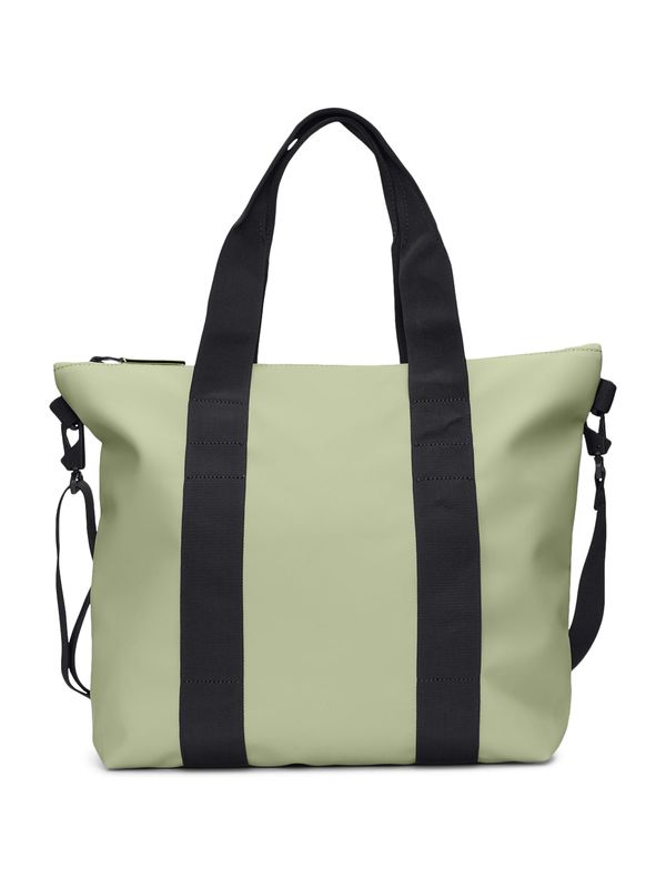 RAINS RAINS Чанта тип "Shopper"  светлозелено / черно