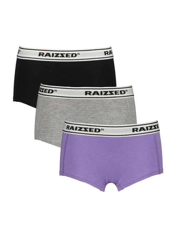 Raizzed Raizzed Долни гащи 'NORA'  светлосиво / сив меланж / лилав / черно