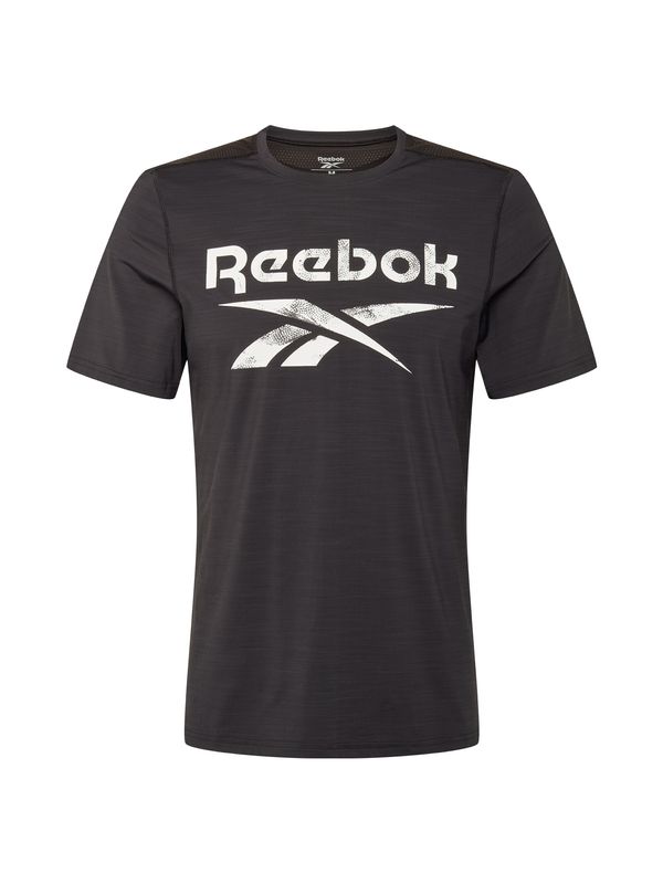 Reebok Reebok Функционална тениска  черно / бяло