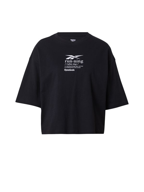 Reebok Reebok Функционална тениска  черно / бяло