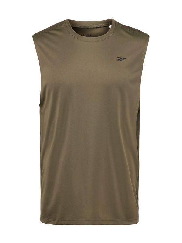 Reebok Reebok Функционална тениска  каки / черно