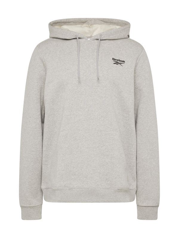 Reebok Reebok Спортен блузон  сив меланж / черно