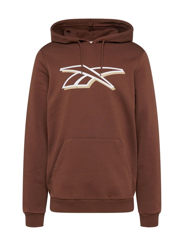 Reebok Reebok Спортен блузон 'VECTOR PACK'  бежово / кафяв меланж / бяло