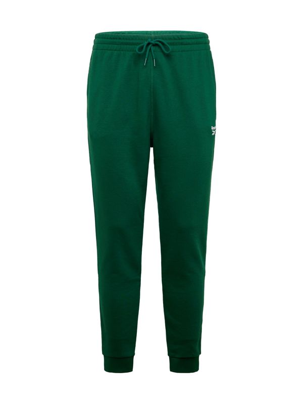 Reebok Reebok Спортен панталон 'IDENTITY'  тъмнозелено / бяло