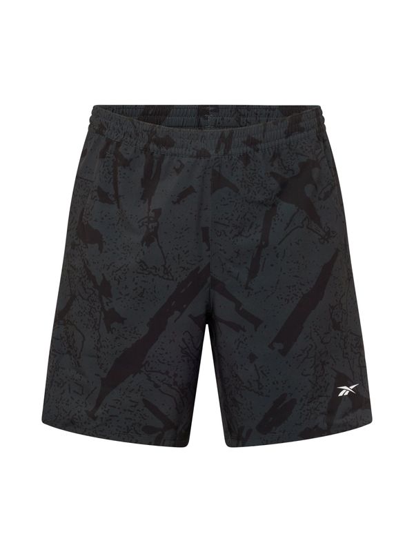 Reebok Reebok Спортен панталон  тъмносиво / черно / бяло