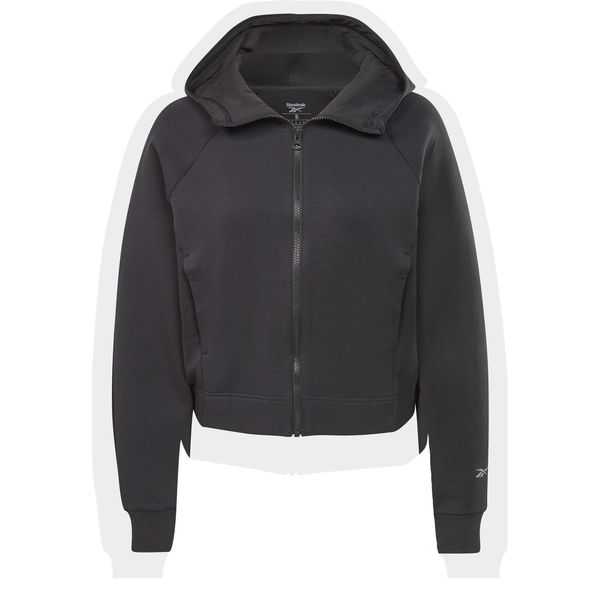 Reebok Reebok Спортен суитшърт с качулка  черно