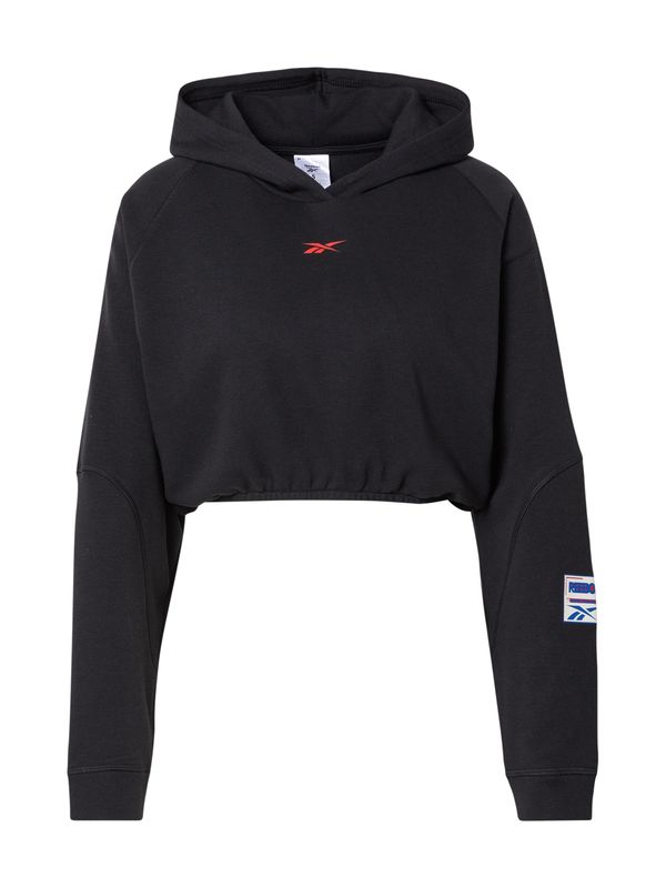 Reebok Reebok Спортен суитшърт с качулка  черно