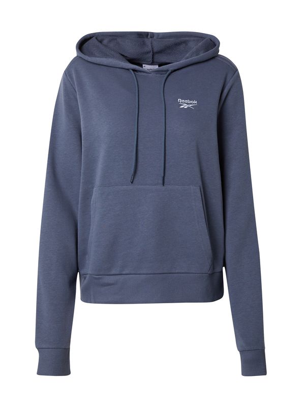 Reebok Reebok Спортен суитшърт с качулка 'FRENCH TERRY'  гълъбово синьо / бяло