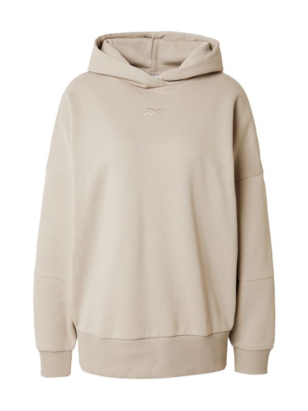 Reebok Reebok Спортен суитшърт с качулка 'Lux'  сиво-бежово