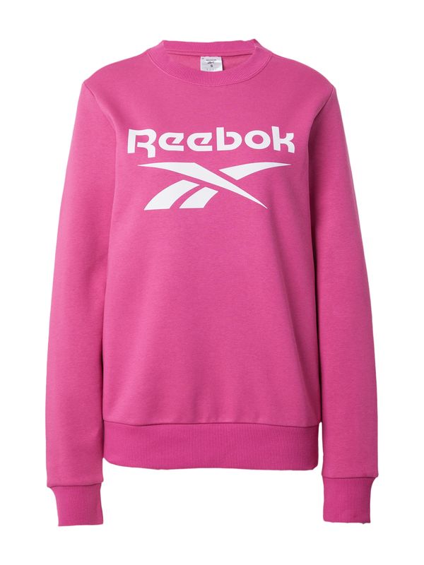 Reebok Reebok Спортен суитшърт с качулка  розово / бяло