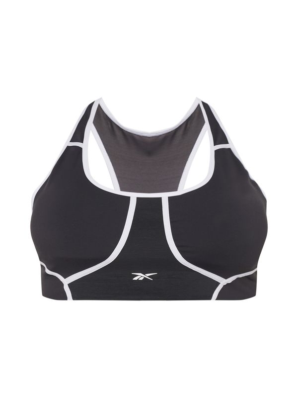Reebok Reebok Спортен сутиен  черно / бяло