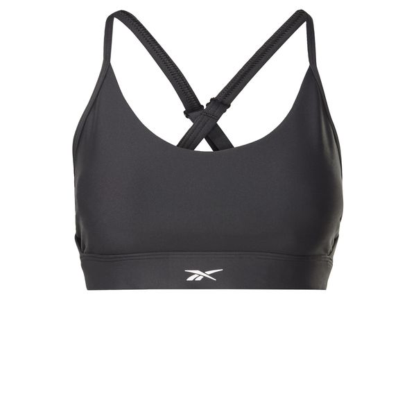 Reebok Reebok Спортен сутиен  черно / бяло