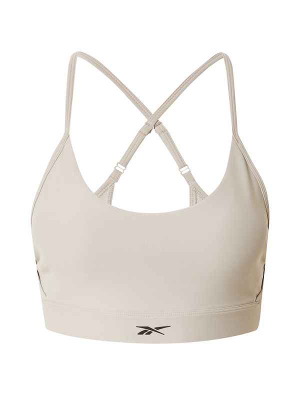 Reebok Reebok Спортен сутиен 'LUX'  таупе сиво / черно