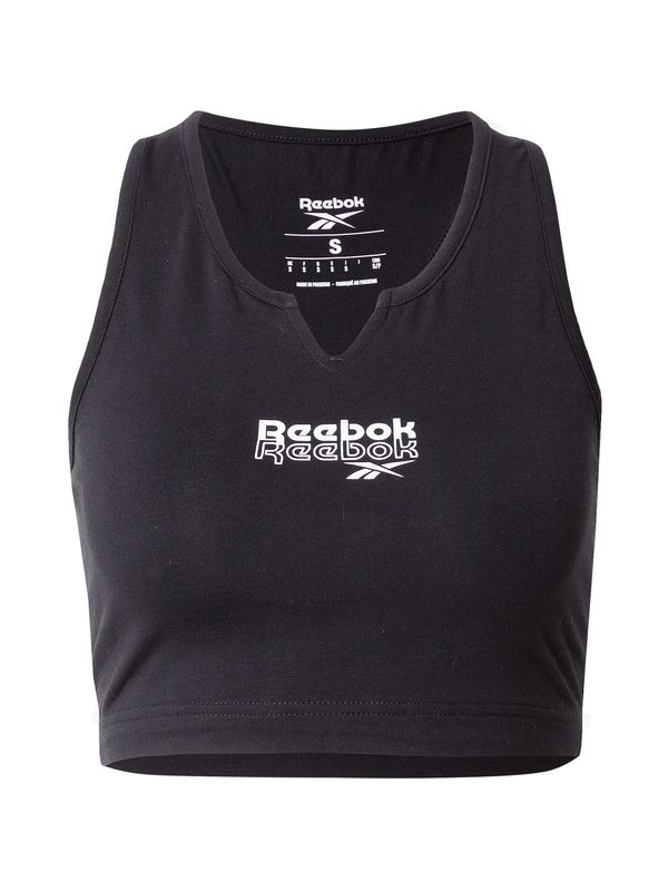 Reebok Reebok Спортен топ  черно / бяло