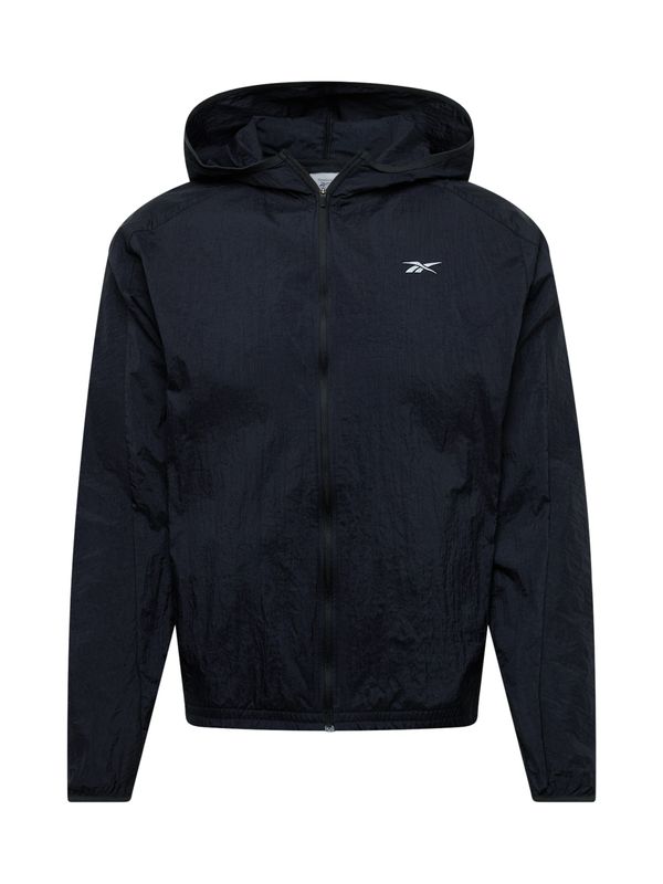 Reebok Reebok Спортно яке  черно / мръсно бяло