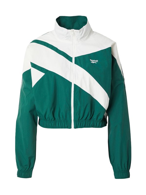 Reebok Reebok Яке за трениране  смарагдово зелено / бяло