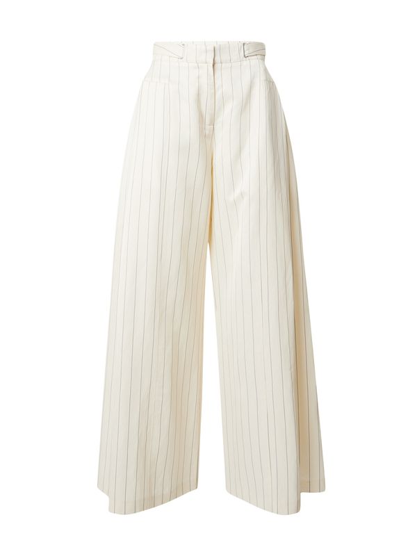 REMAIN REMAIN Панталон  кафяв меланж / естествено бяло