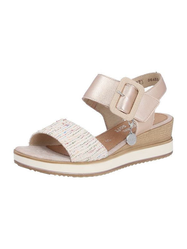 REMONTE REMONTE Сандали с каишка  бежово / синьо / зелено / бледорозово