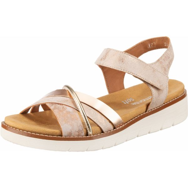 REMONTE REMONTE Сандали с каишка  розово злато