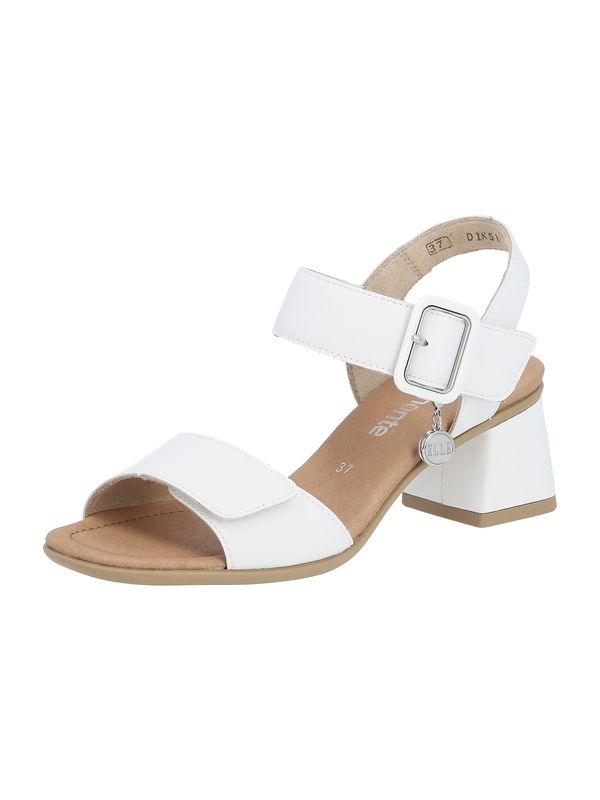 REMONTE REMONTE Сандали с каишка  сребърно / бяло