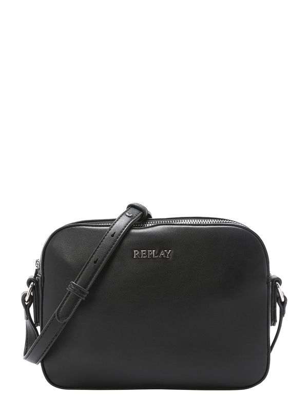 REPLAY REPLAY Чанта с презрамки  черно / сребърно