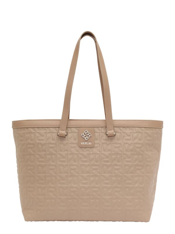 REPLAY REPLAY "Чанта тип ""Shopper"""  бежово