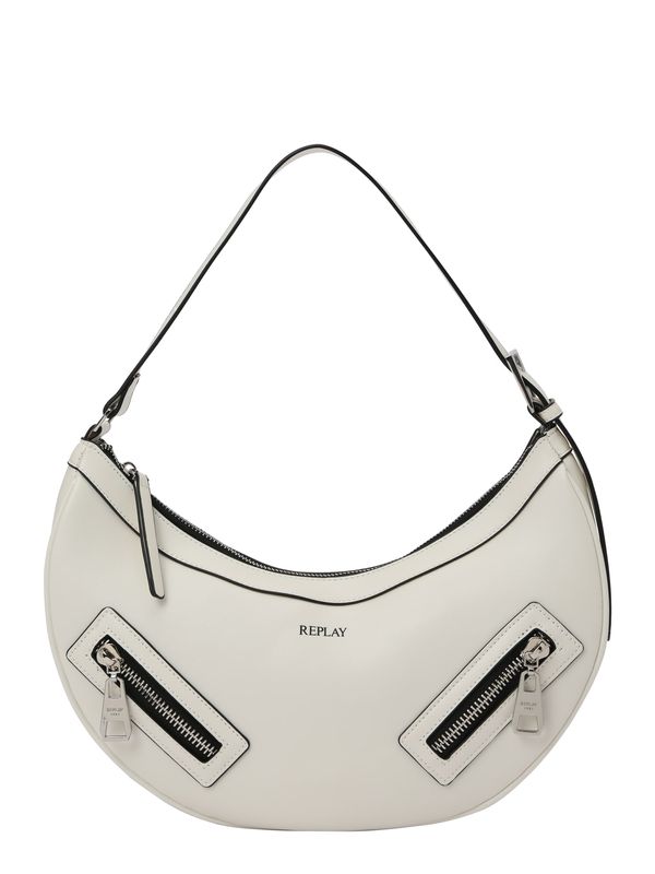 REPLAY REPLAY Чанта за през рамо  черно / бяло