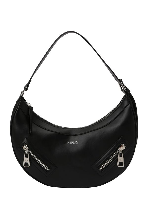 REPLAY REPLAY Чанта за през рамо  черно / сребърно