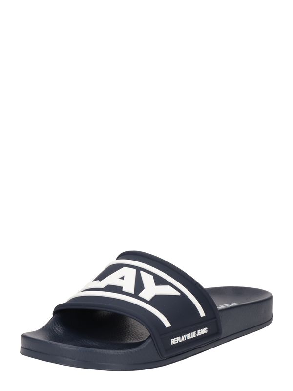 REPLAY REPLAY Чехли  нейви синьо / бяло